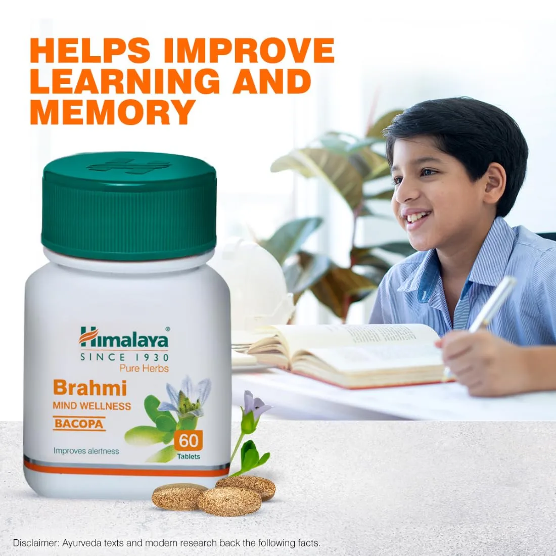 Himalaya Wellness Pure Herbs Brahmi Mind Wellness | Ayurvedic Cognitive Supplement | Natural Memory and Alertness Support-2