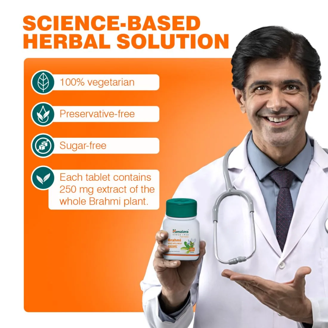 Himalaya Wellness Pure Herbs Brahmi Mind Wellness | Ayurvedic Cognitive Supplement | Natural Memory and Alertness Support-5