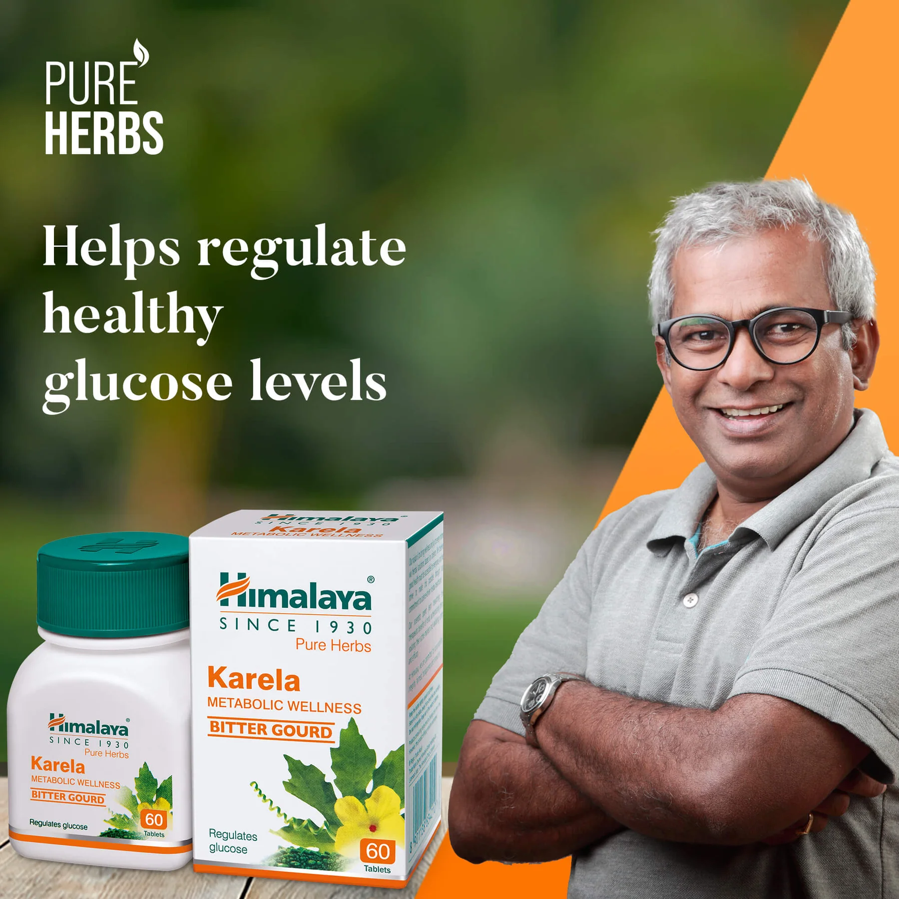 Himalaya Wellness Pure Herbs Karela Metabolic Wellness Tablets | Ayurvedic Blood Sugar Support | Natural Bitter Melon Extract-1