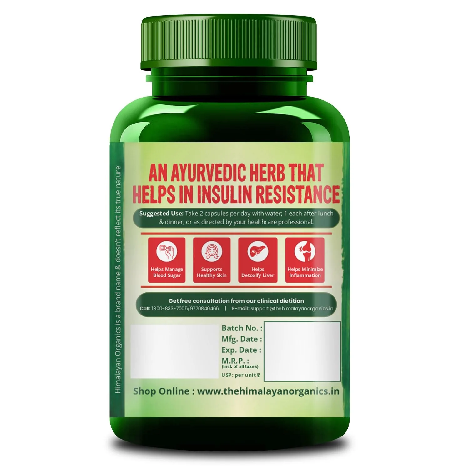 Himalayan Organics Berberis Aristata Capsules | Berberine with Milk Thistle | Liver Detox & Metabolic Support-3