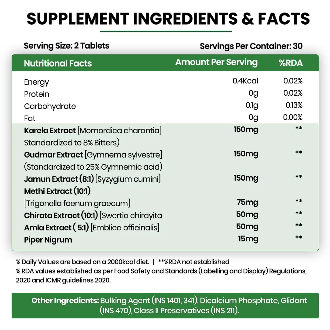 Himalayan Organics Gluco Balance Tablets | Plant-Based Blood Sugar Support | Herbal Metabolic Wellness Formula-4