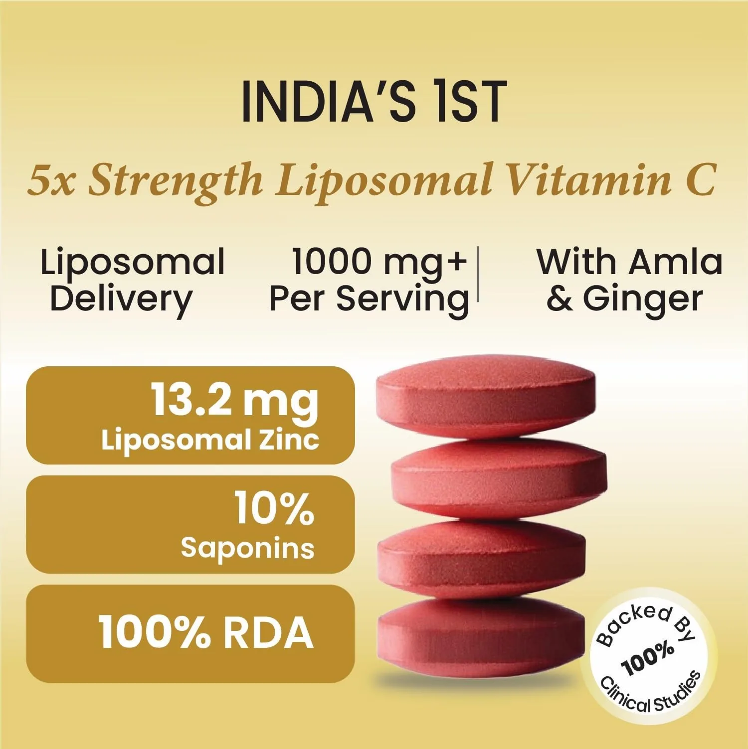 Himalayan Organics Liposomal Vitamin C 1000 mg Tablets | Plant-Based Immunity & Collagen Booster | Vegan Antioxidant Supplement-3