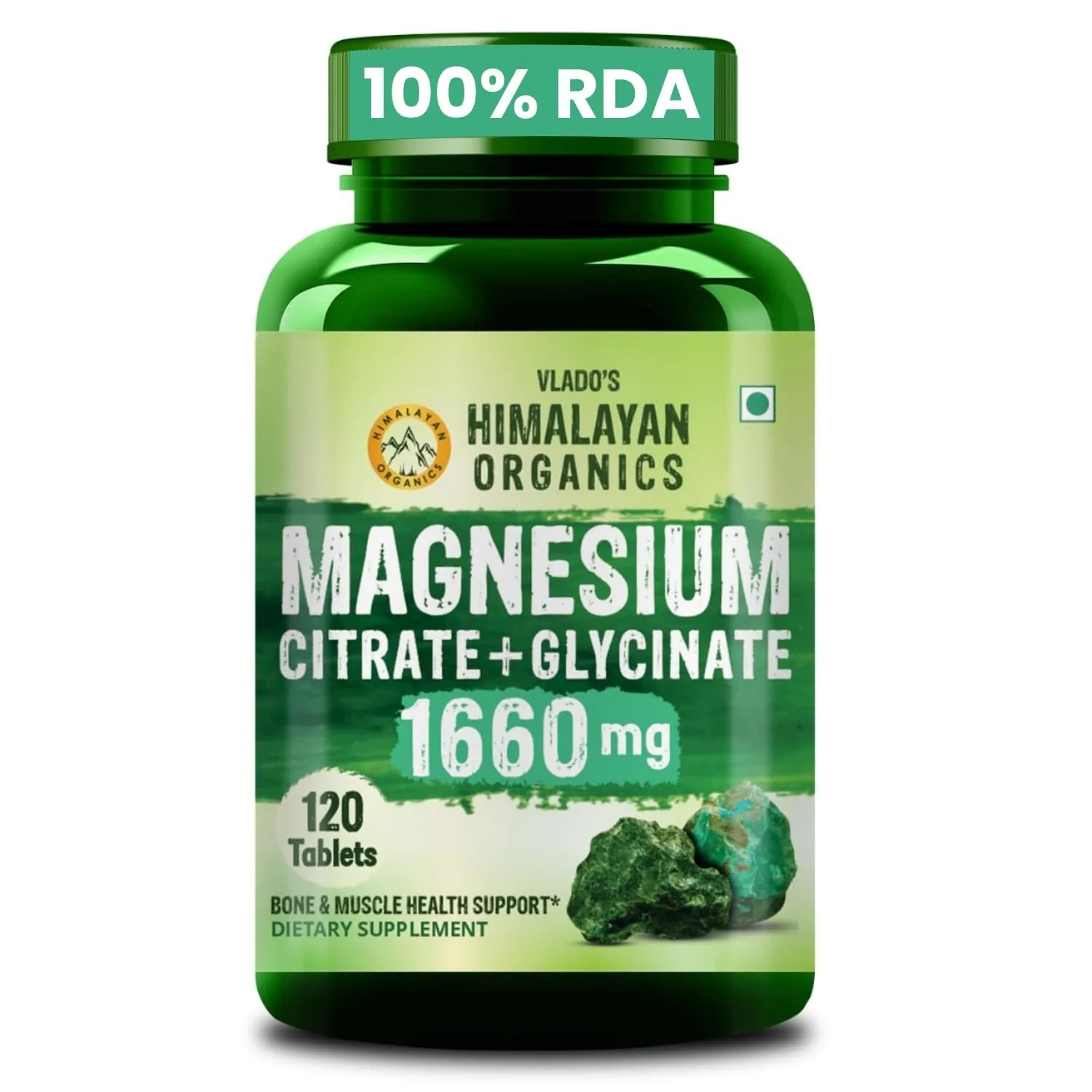 Himalayan Organics Magnesium Citrateglycinate Tablets