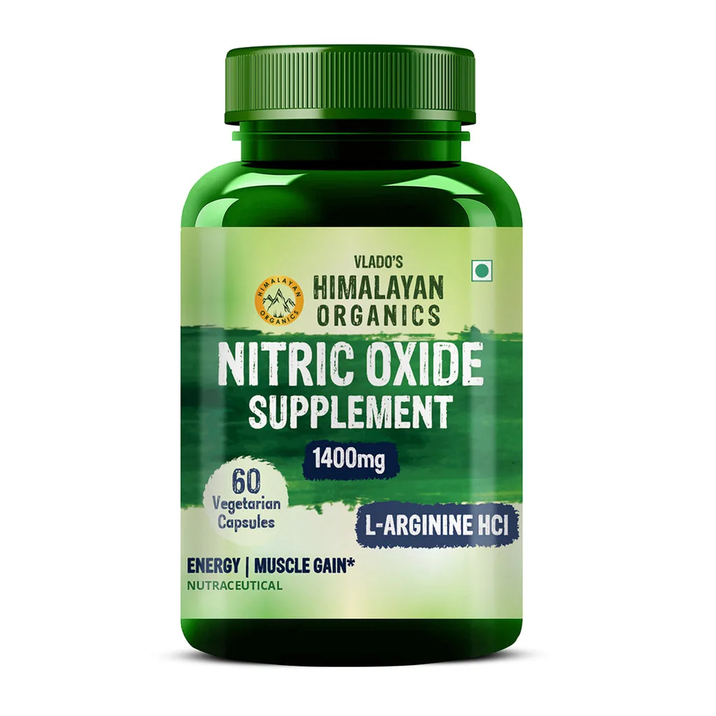 Himalayan Organics Nitric Oxide Supplement 1400 Mg Tablets