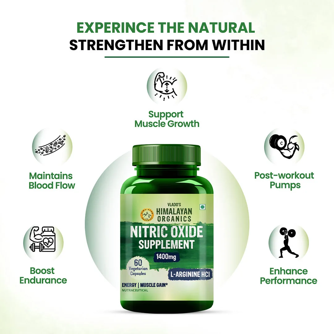 Himalayan Organics Nitric Oxide Supplement 1400 mg | Pre-Workout Formula with L-Arginine & L-Citrulline-4