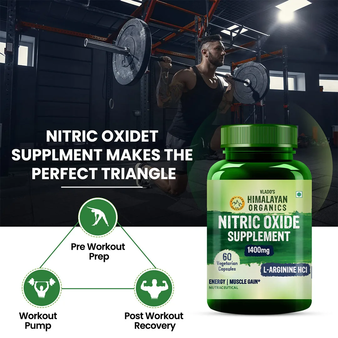 Himalayan Organics Nitric Oxide Supplement 1400 mg | Pre-Workout Formula with L-Arginine & L-Citrulline-6