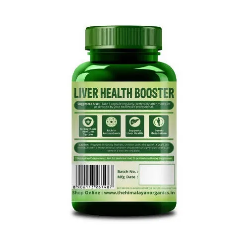 Himalayan Organics Plant Based Liver Support + Milk Thistle Vegetarian Capsules | Daily Detox & Metabolic Wellness Supplement-2