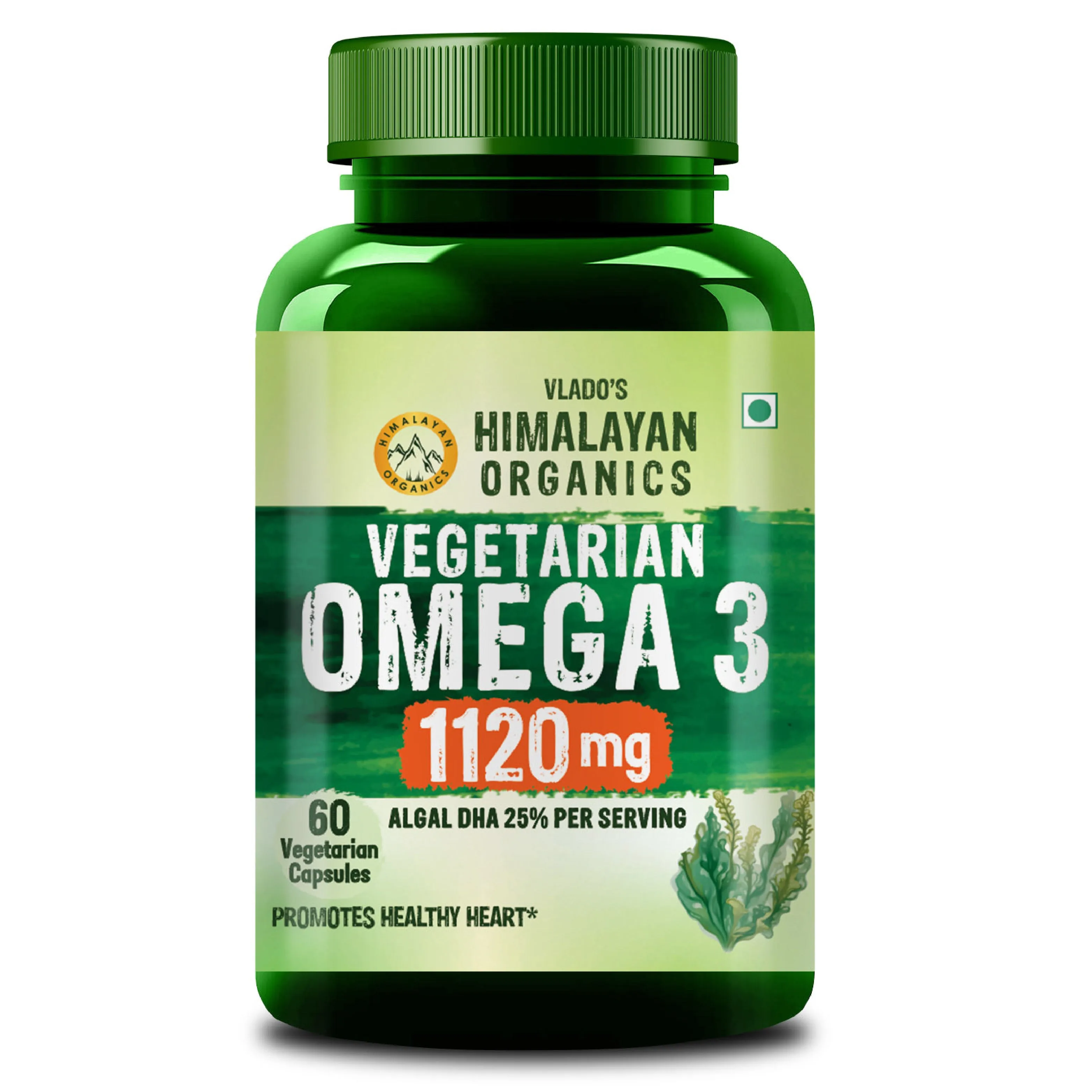 Himalayan Organics Vegan Omega 3 Vegetarian Capsules