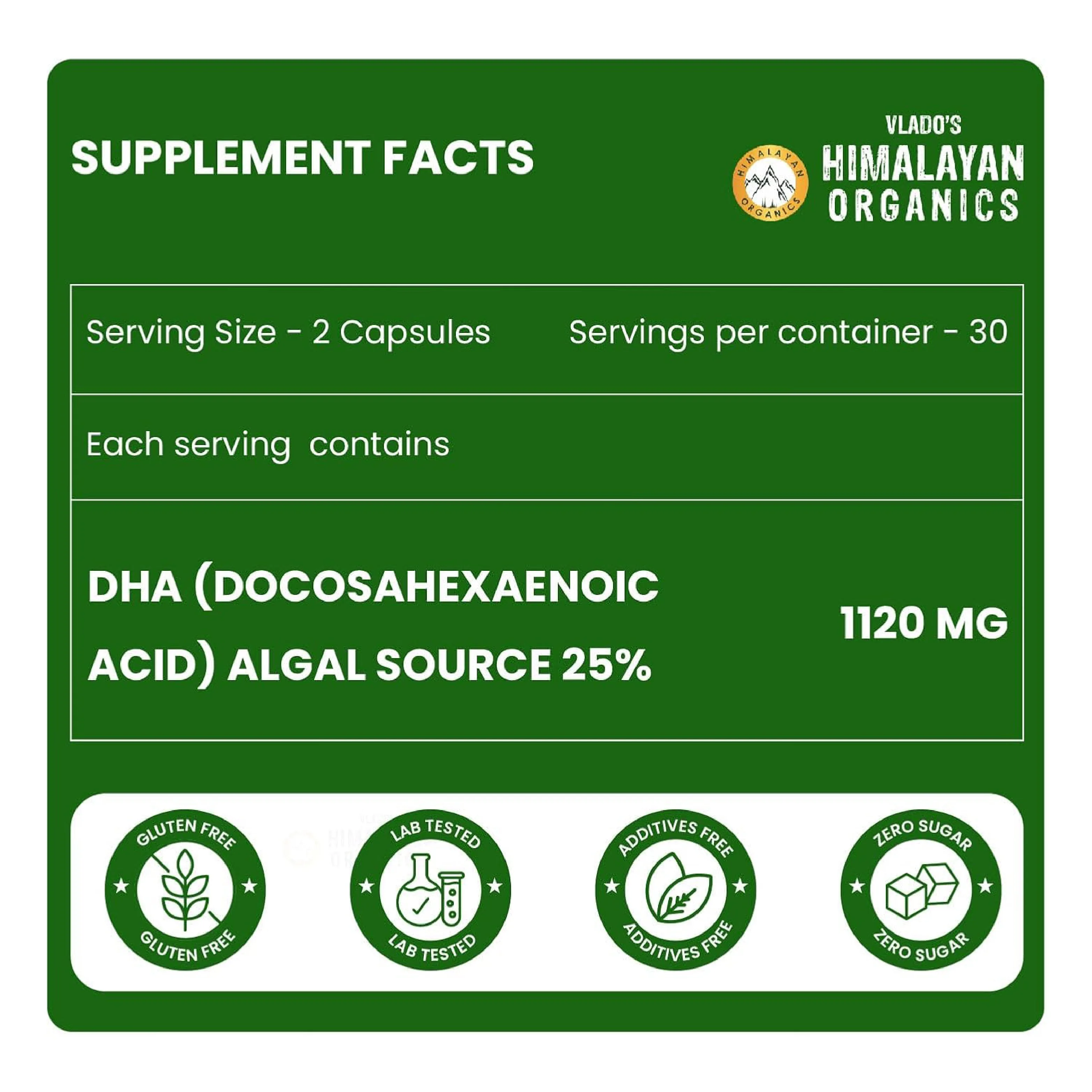 Himalayan Organics Vegan Omega 3 Vegetarian Capsules | Plant-Based Essential Fatty Acids | Joint & Heart Wellness Supplement-2