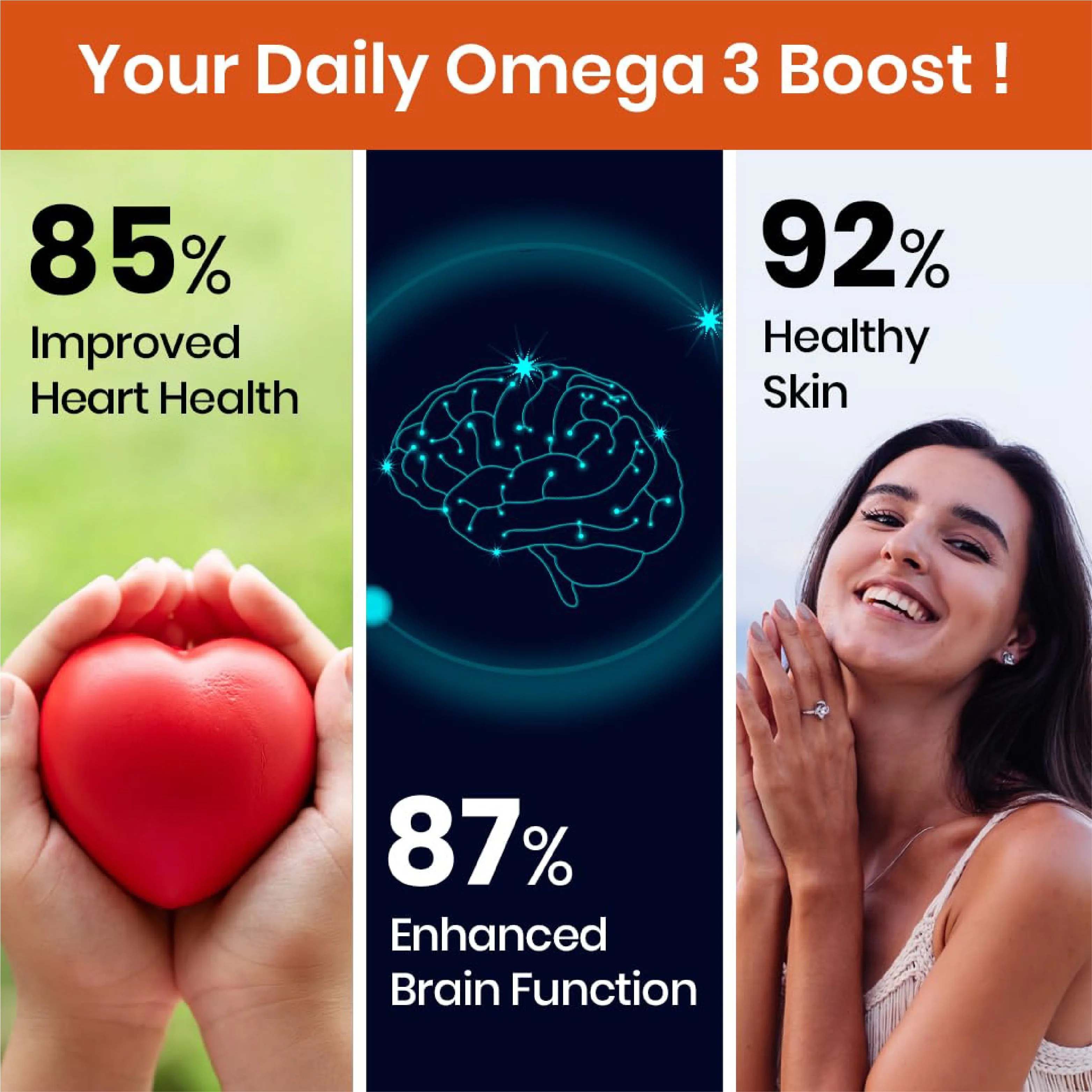 Himalayan Organics Vegan Omega 3 Vegetarian Capsules | Plant-Based Essential Fatty Acids | Joint & Heart Wellness Supplement-5