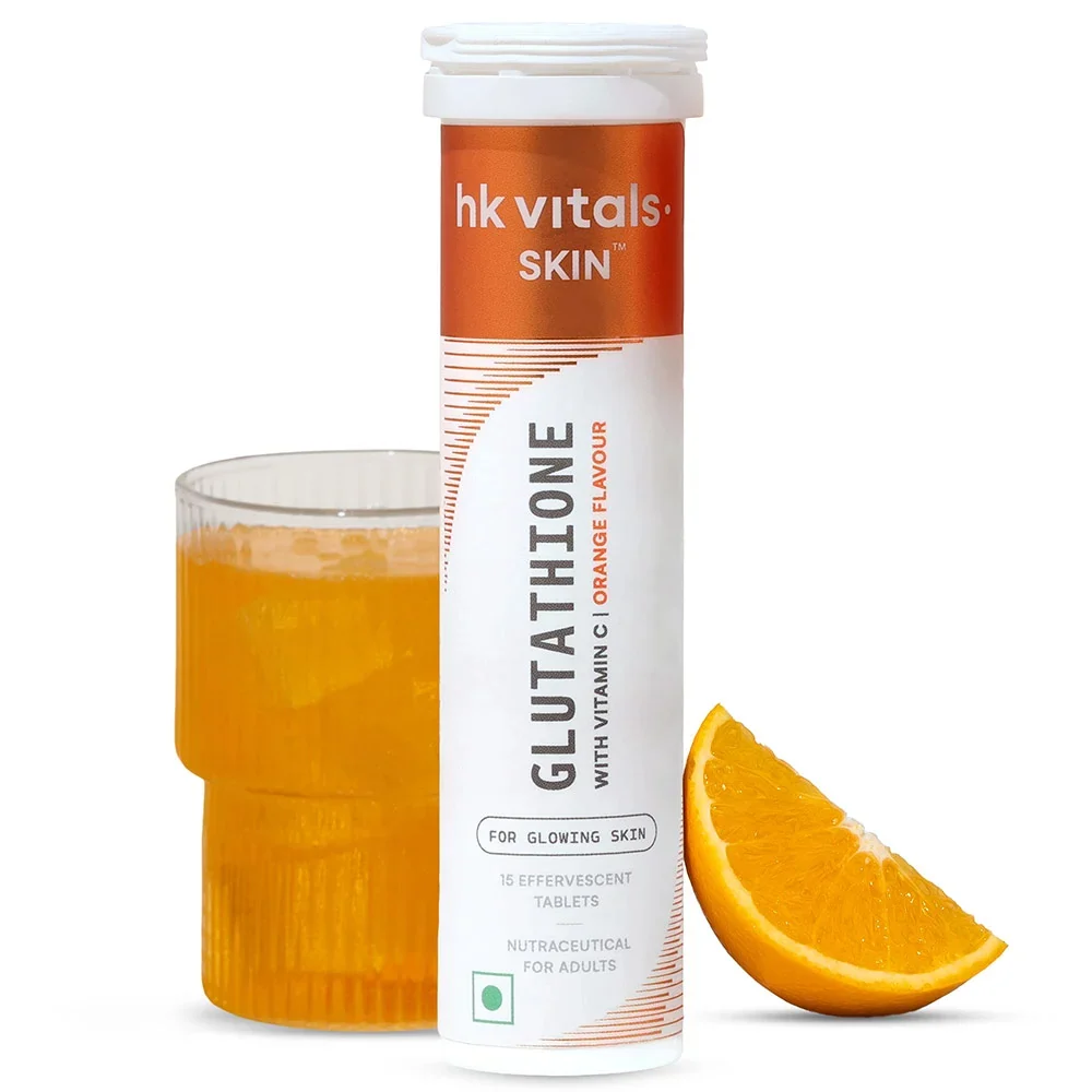 HK Vitals Glutathione Effervescent Tablets | Skin Health Support | Easy Absorption