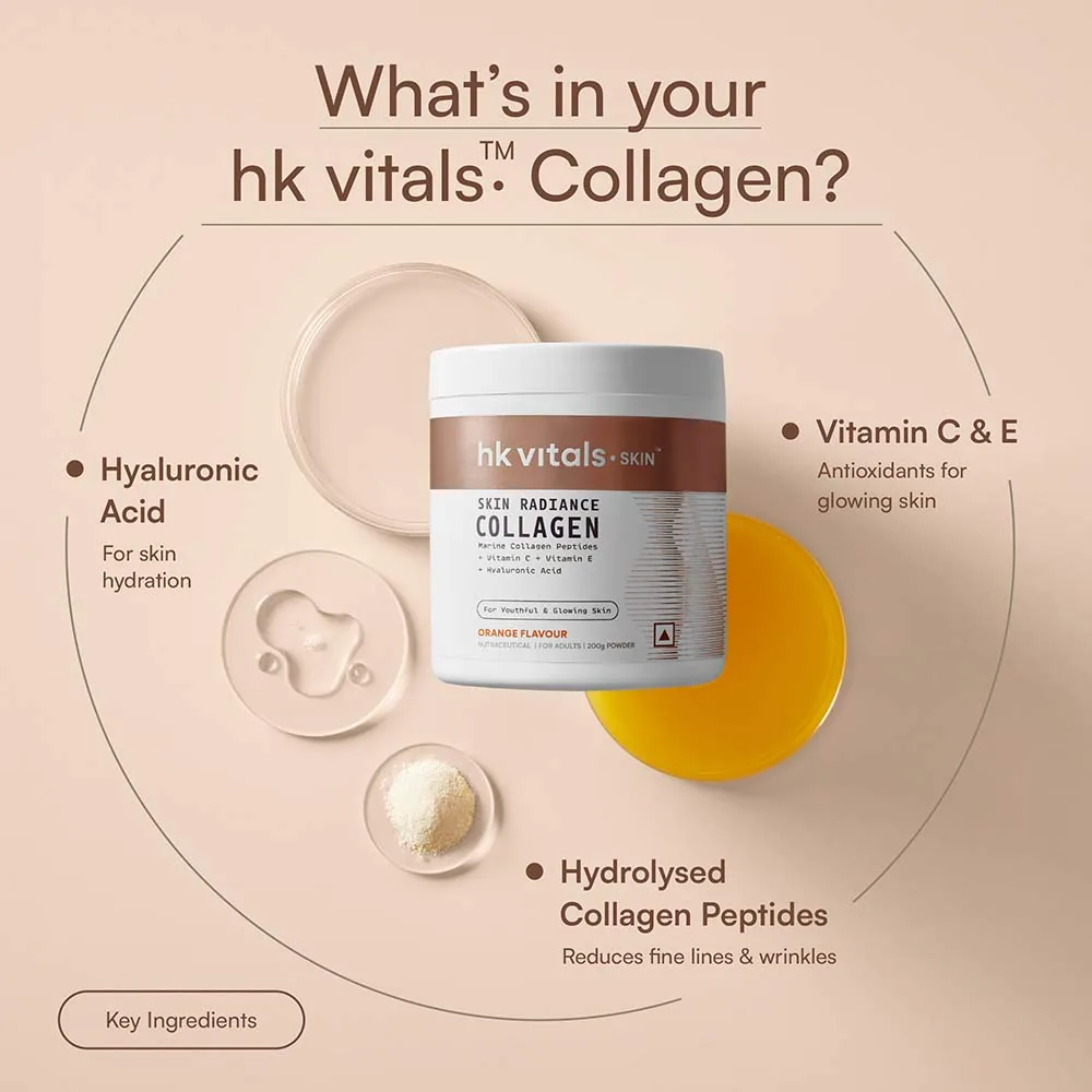 HK Vitals Skin Radiance Collagen Powder | Beauty Supplement | For Youthful Skin-5