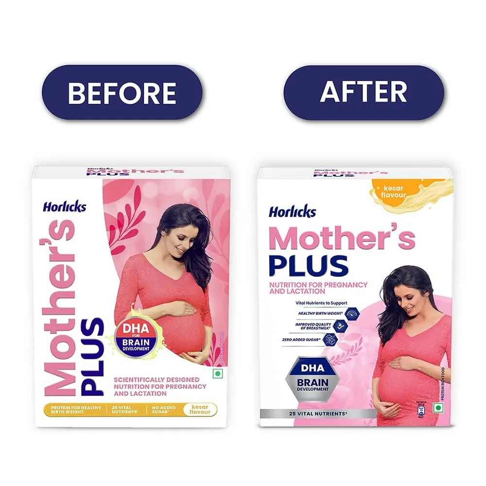 Horlicks Mother's Plus | Nutritional Beverage for Pregnancy & Lactation | DHA & 25 Vital Nutrients-1