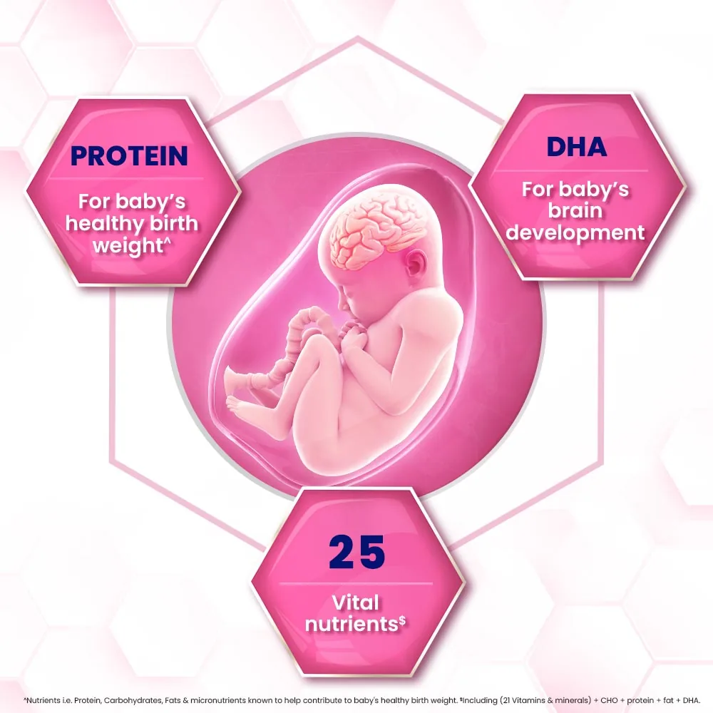 Horlicks Mother's Plus | Nutritional Beverage for Pregnancy & Lactation | DHA & 25 Vital Nutrients-3