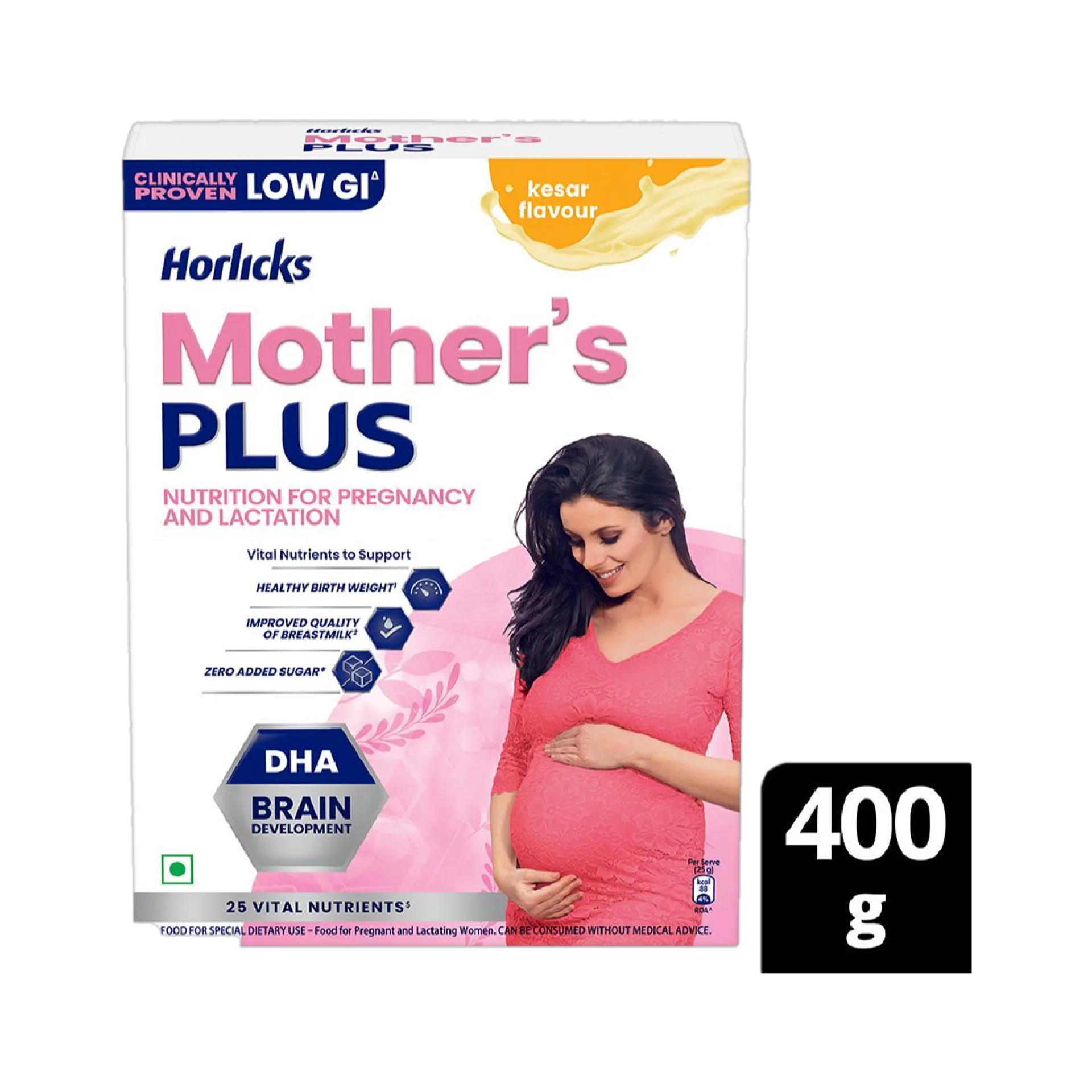 Horlicks Mother's Plus | Nutritional Beverage for Pregnancy & Lactation | DHA & 25 Vital Nutrients-2