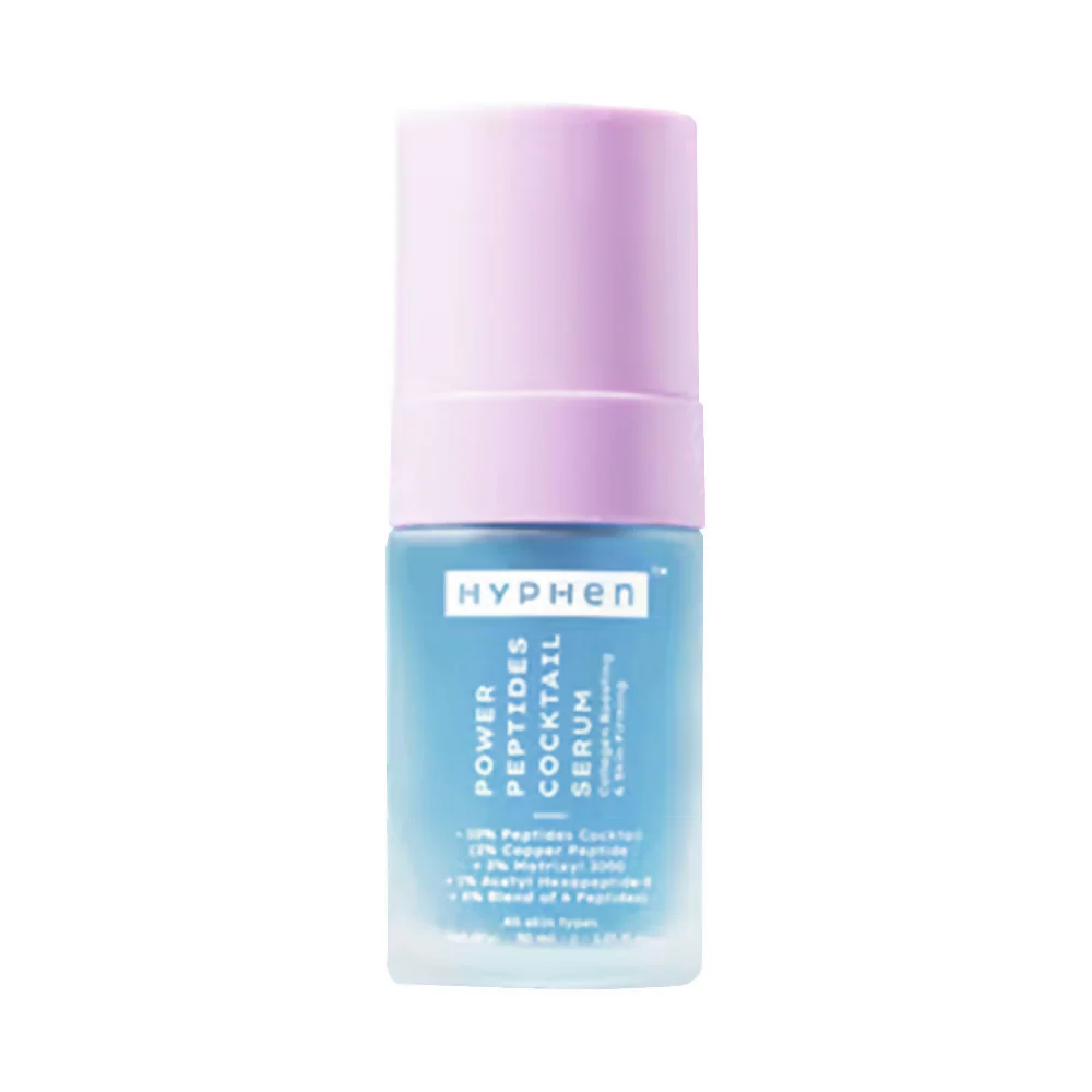 Hyphen 10% Power Peptide Cocktail Serum | Multi-Peptide Face Serum | Firming and Plumping Formula Hyphen 10% Power Peptide Cocktail Serum | Multi-Peptide Face Serum | Firming and Plumping Formula - 30 ml