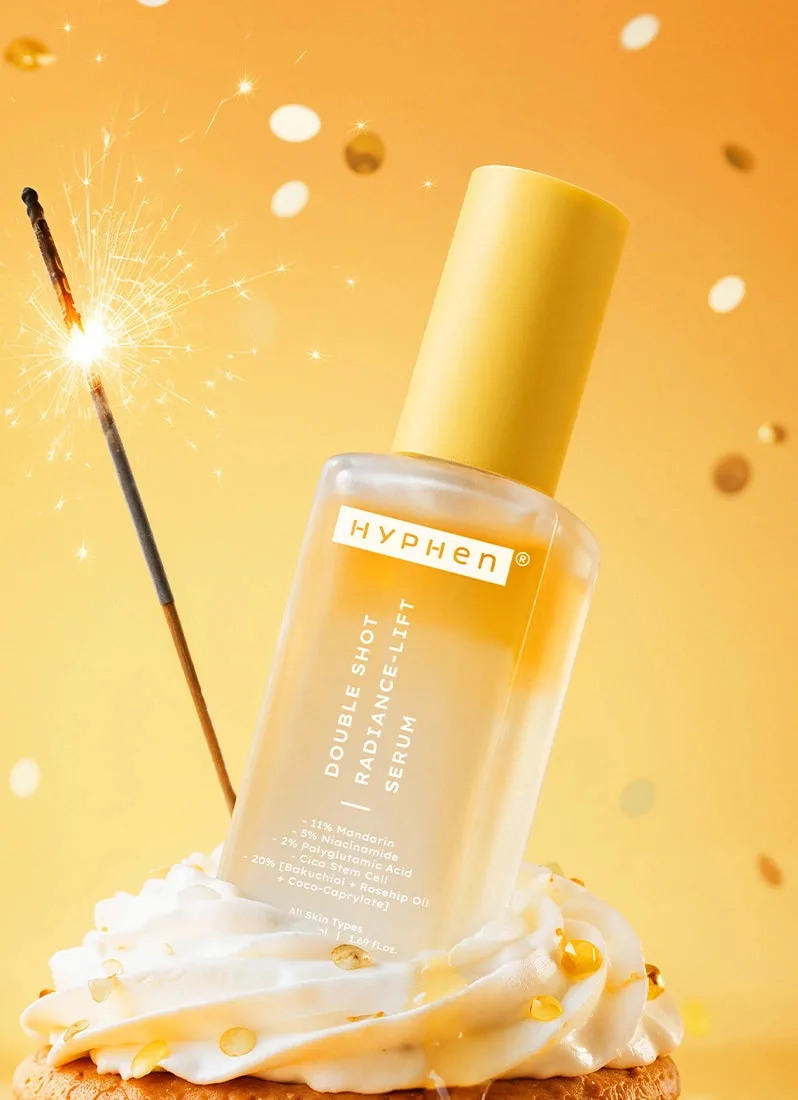 Hyphen Double Shot Face Serum | Dual Phase Brightening & Collagen Booster | For Radiant & Bouncy Skin 50 ml