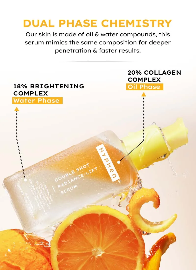 Hyphen Double Shot Face Serum | Dual Phase Brightening & Collagen Booster | For Radiant & Bouncy Skin-3