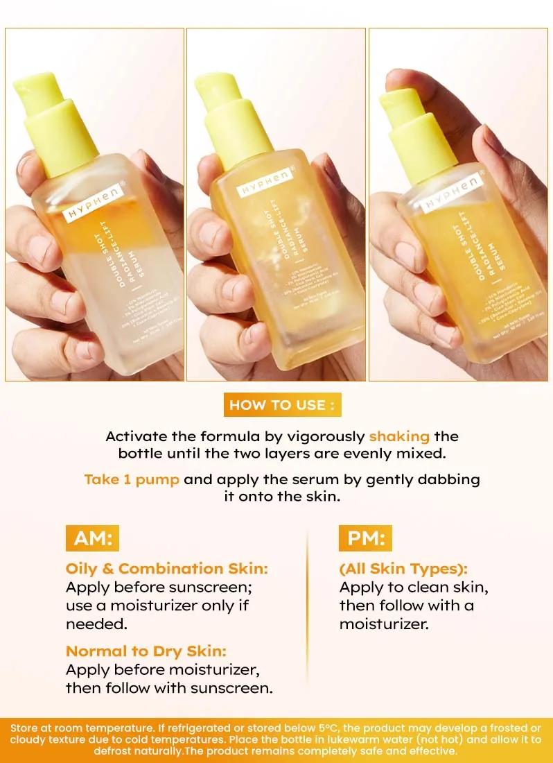 Hyphen Double Shot Face Serum | Dual Phase Brightening & Collagen Booster | For Radiant & Bouncy Skin-4