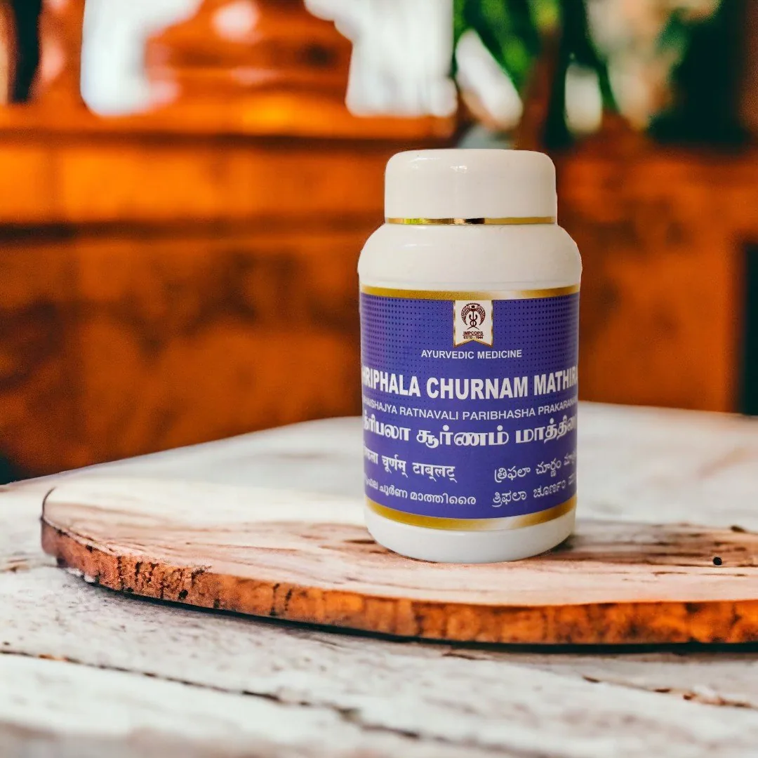 Impcops Ayurveda Triphala Churnam Tablets | Traditional Ayurvedic Digestive Support | Natural Bowel Regulator-3
