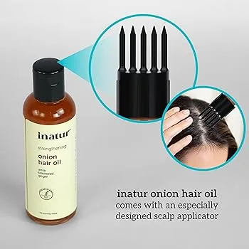 Inatur Onion Hair Oil | Ayurvedic Scalp Nourishment | Hair Fall Control & Root Strengthening-2
