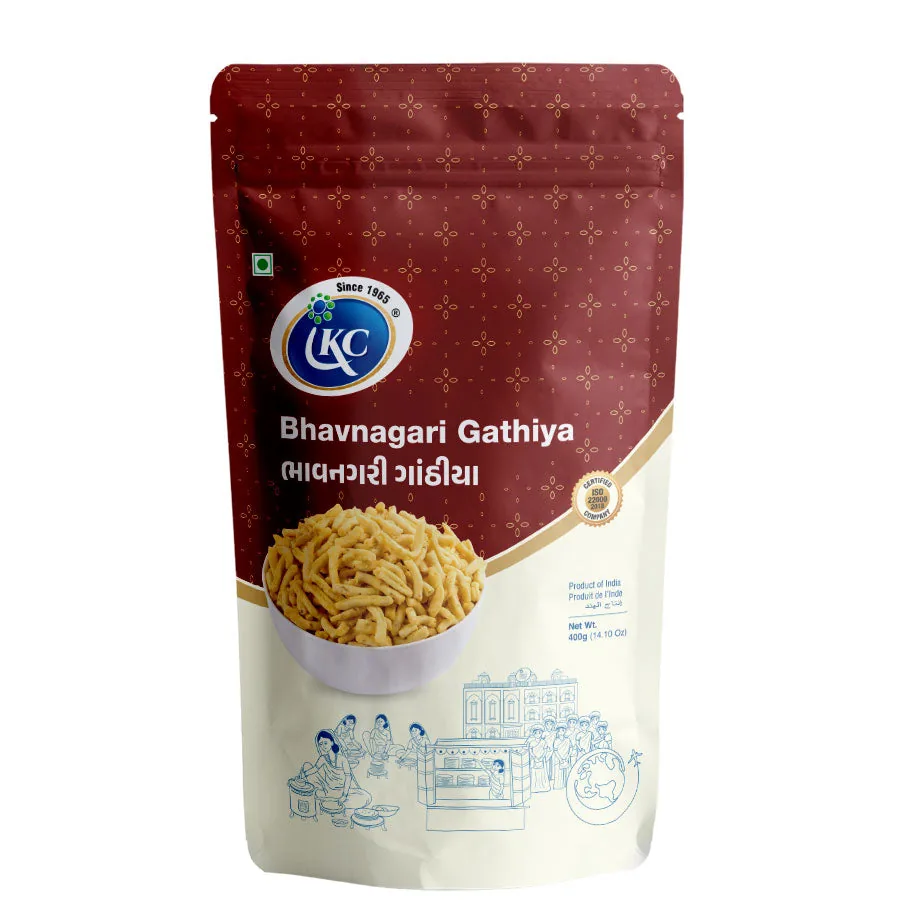 Induben Khakhrawala Bhavnagari Gathiya | Gujarati Gram Flour Namkeen | Authentic Ajwain Snack 200 gm
