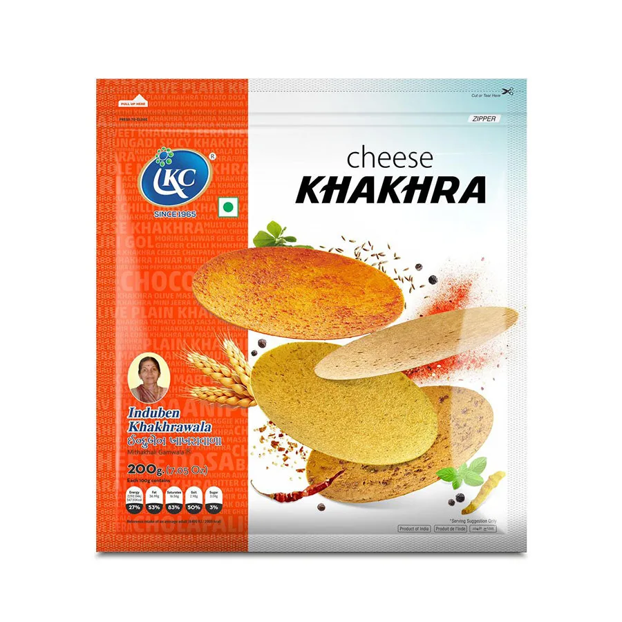 Induben Khakhrawala Cheese Khakhra | Roasted Gujarati Flatbread | Authentic Savory Snack-1
