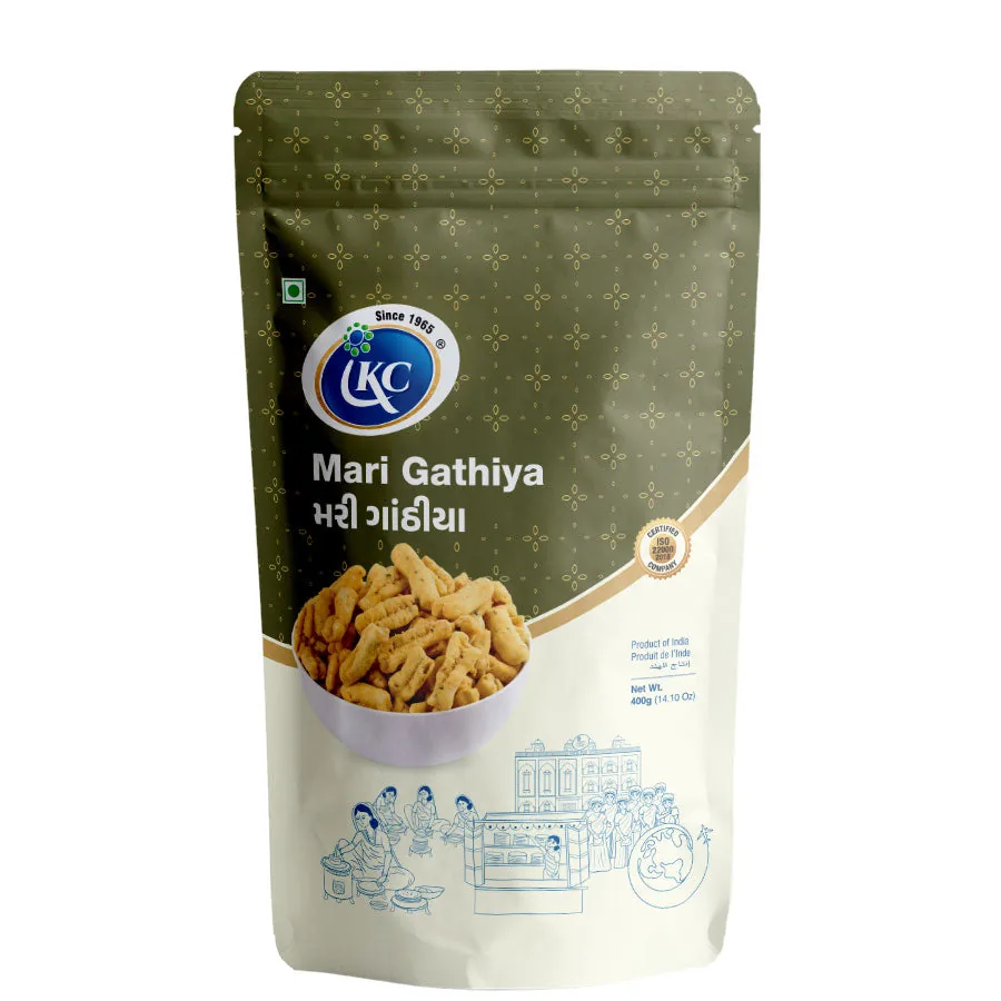 Induben Khakhrawala Mari Ganthiya | Authentic Gujarati Snack | Black Pepper Besan Sticks 200 gm