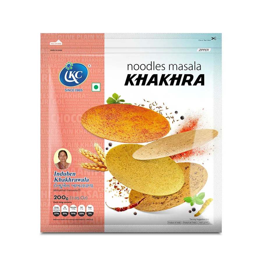 Induben Khakhrawala Noodles Khakhra | Crisp Wheat Snack | Spiced Noodle Flavor-1