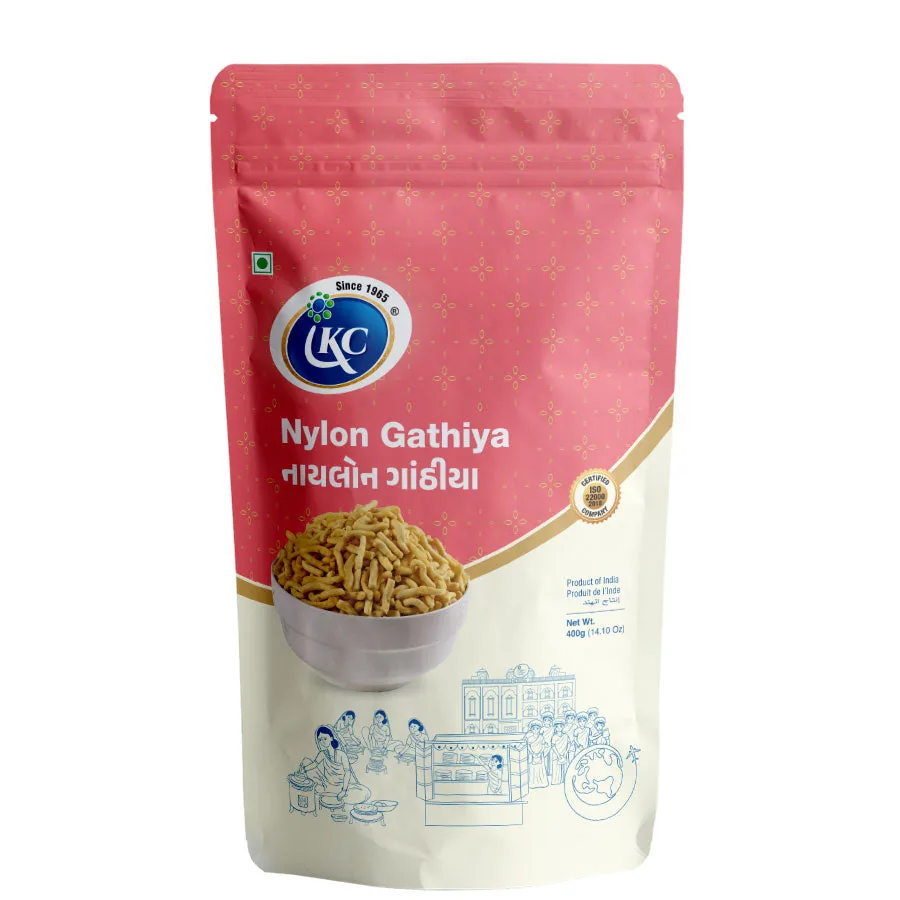 Induben Khakhrawala Nylon Ganthiya | Soft Gujarati Besan Namkeen | Authentic Teatime Snack 200 gm