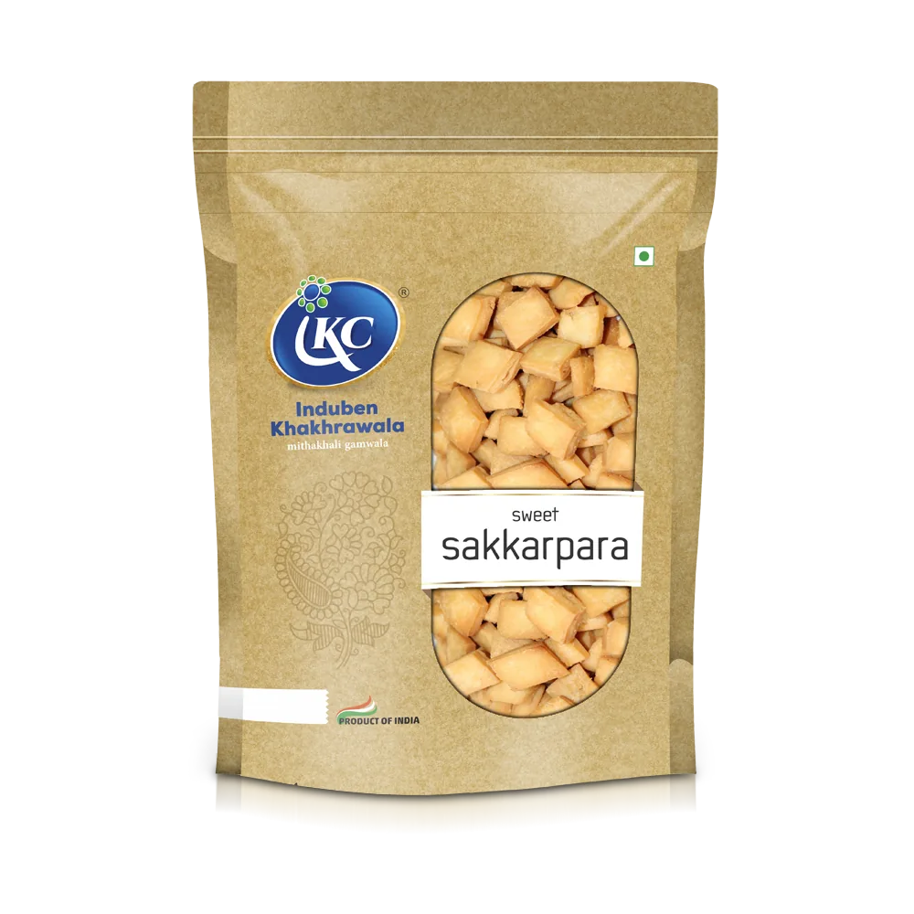 Induben Khakhrawala Shakkarpara | Sweet Gujarati Snack | Traditional Recipe 400 gm