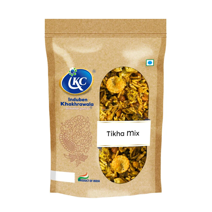 Induben Khakhrawala Tikha Mix | Spiced Gujarati Namkeen | Authentic Spicy Farsan 200 gm