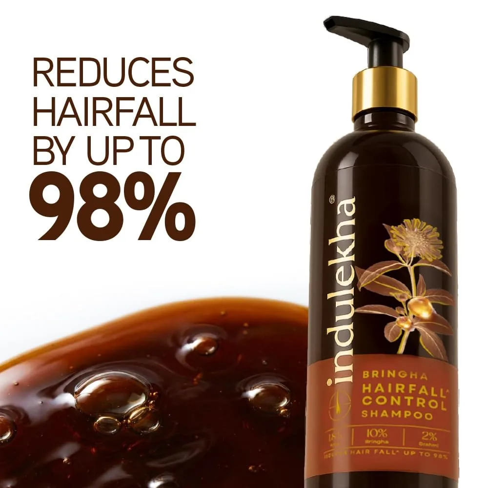 Indulekha Bringha Anti Hair Fall Shampoo | Ayurvedic Hair Cleanser | Bringharaj & Amla Formula-1