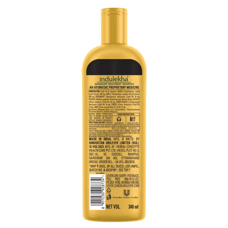 Indulekha Dandruff Treatment Shampoo - Image 2