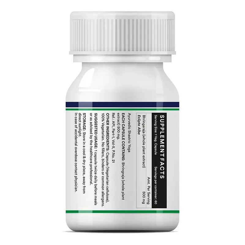 Inlife Bhringaraja Capsules | Ayurvedic Whole Plant Extract | Scalp & Hair Vitality Support-4