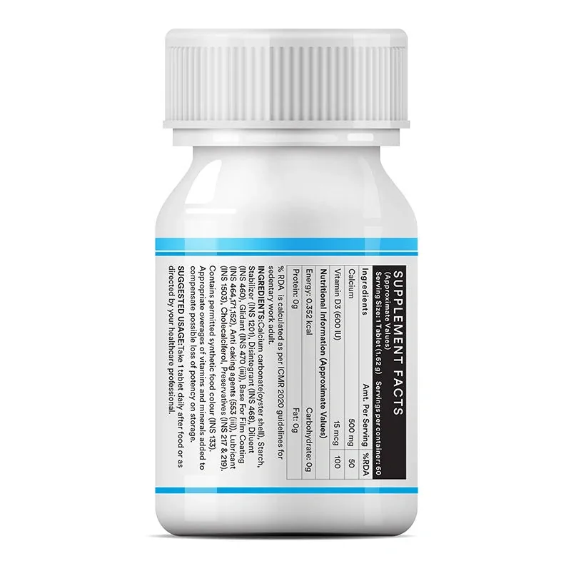 Inlife Calcium With Vitamin D3 Tablets | Bone and Joint Health Supplement | Enhanced Absorption Formula-2