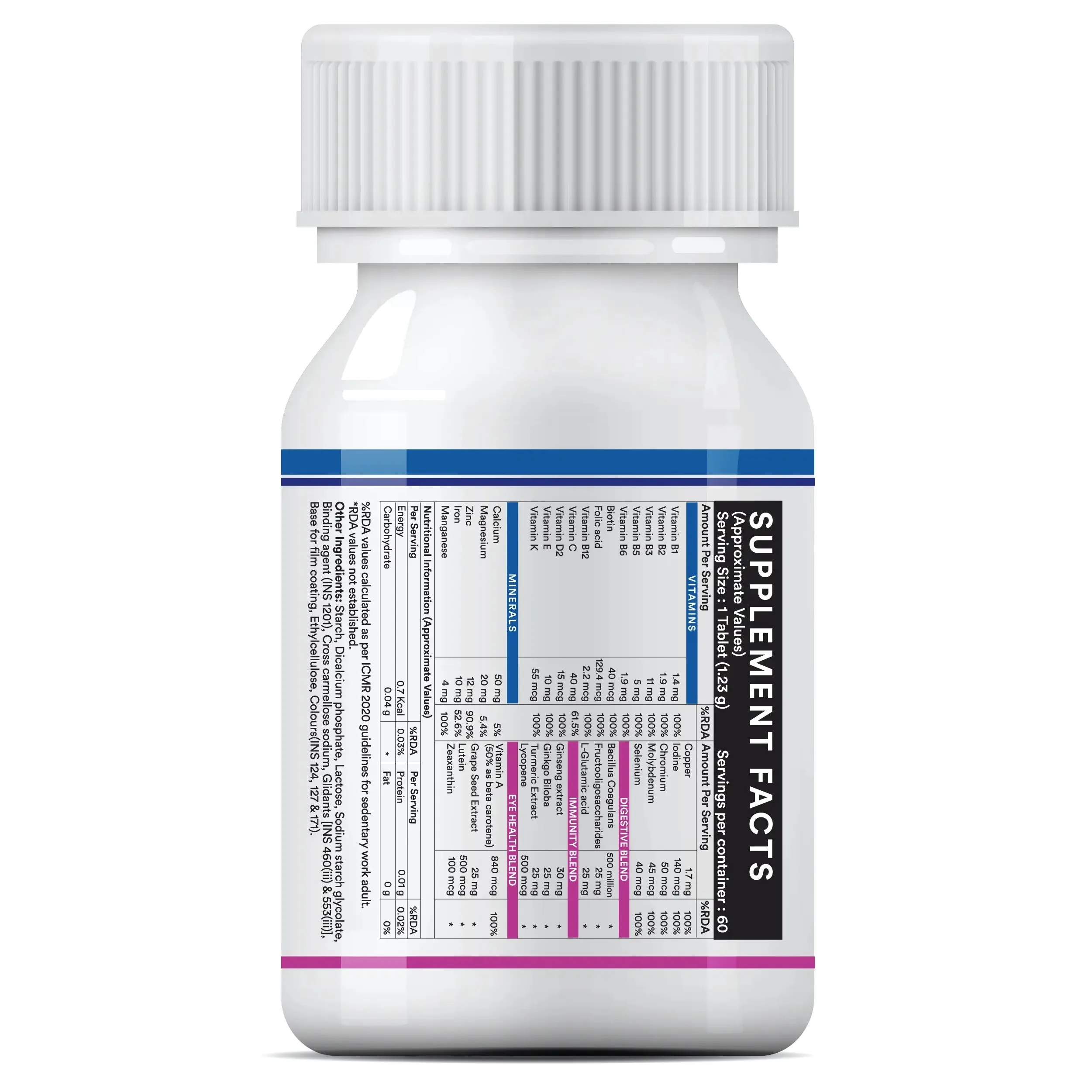 Inlife Multivitamin And Minerals Tablets | Daily Multinutrient Formula | With Prebiotics, Probiotics & Herbal Extracts-3