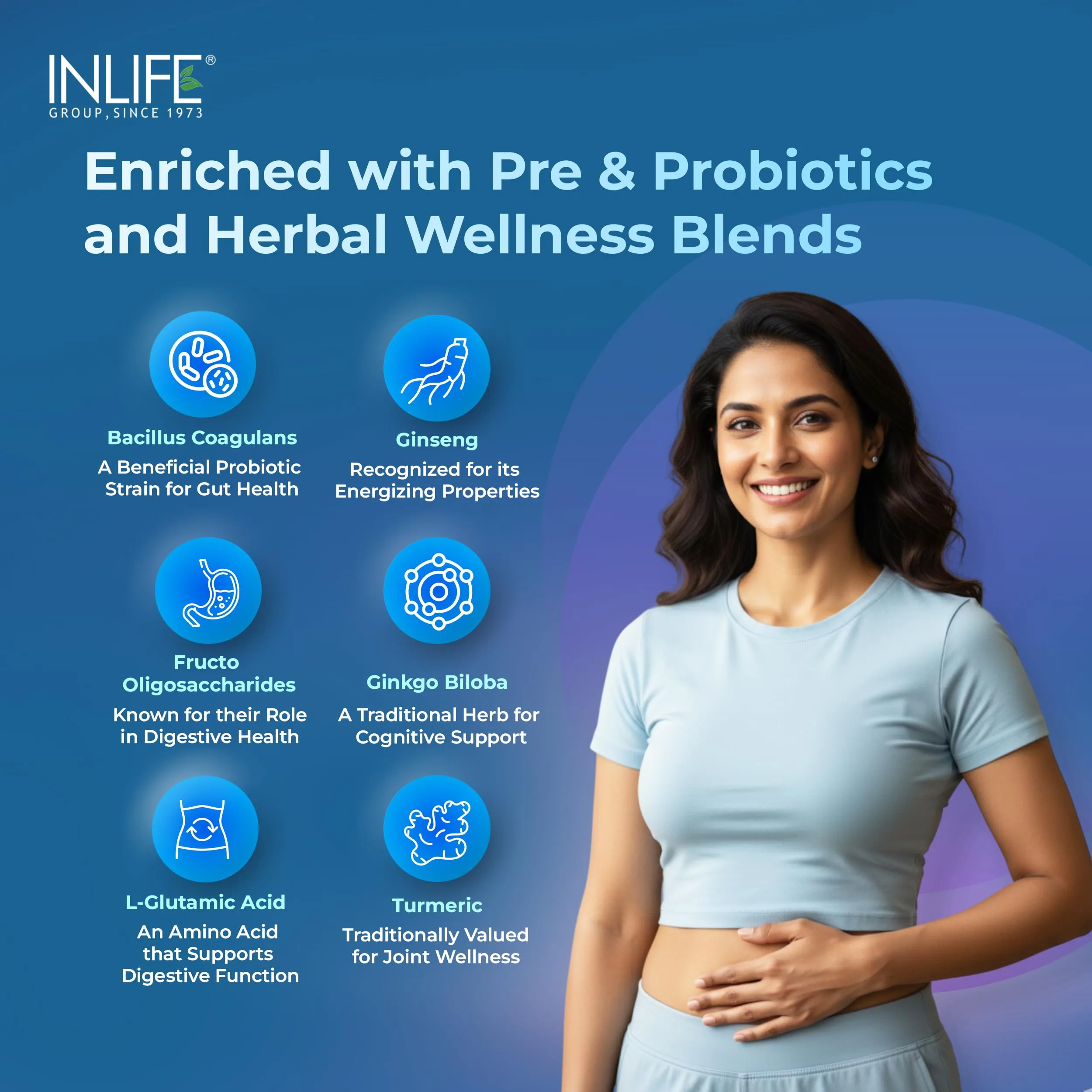 Inlife Multivitamin And Minerals Tablets | Daily Multinutrient Formula | With Prebiotics, Probiotics & Herbal Extracts-7
