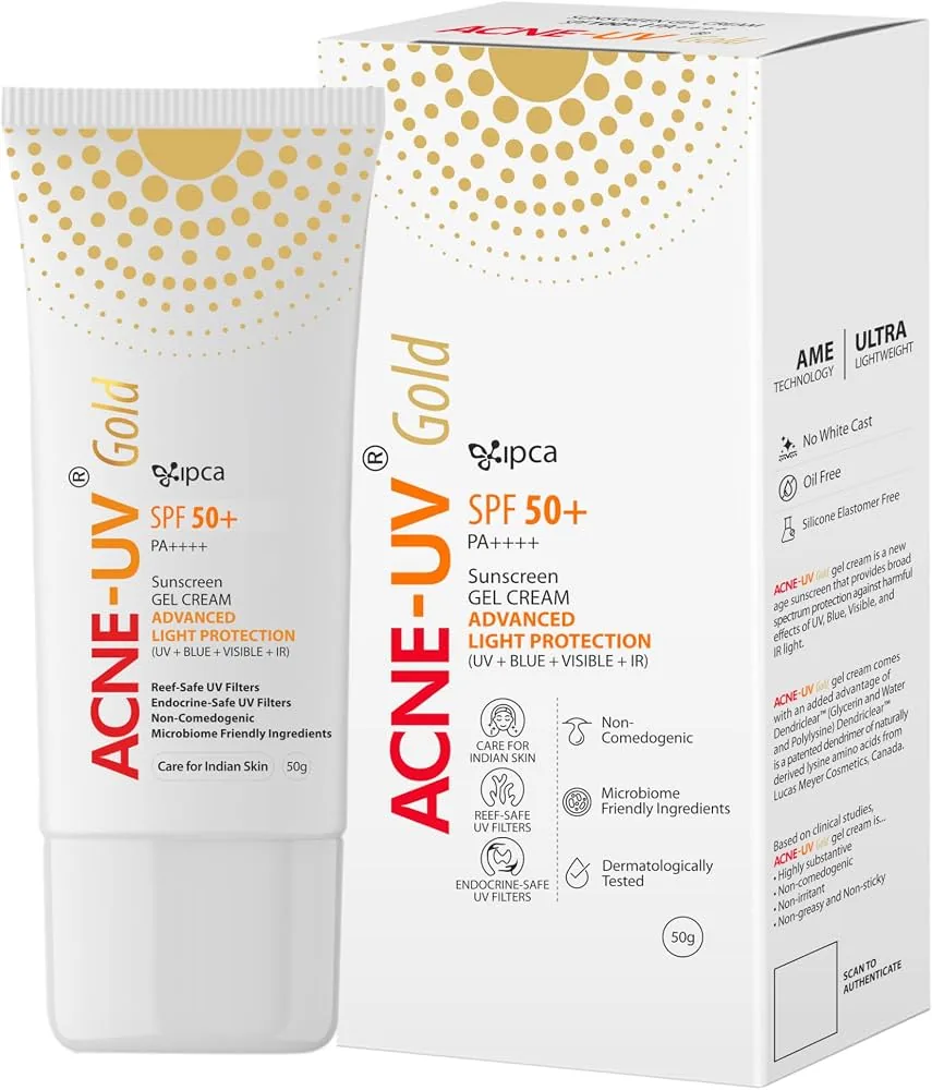 Ipca Acne UV Gel SPF 50 | Matte Finish Sunscreen | Oil-Free Protection for Acne-Prone Skin-2