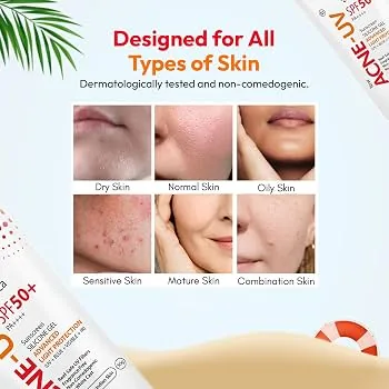 Ipca Acne UV Gel SPF 50 | Matte Finish Sunscreen | Oil-Free Protection for Acne-Prone Skin-3