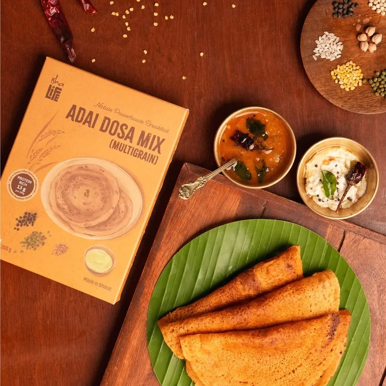 Isha Life Adai Dosa Mix | Multigrain Lentil Crepe Batter | Traditional South Indian Breakfast-1
