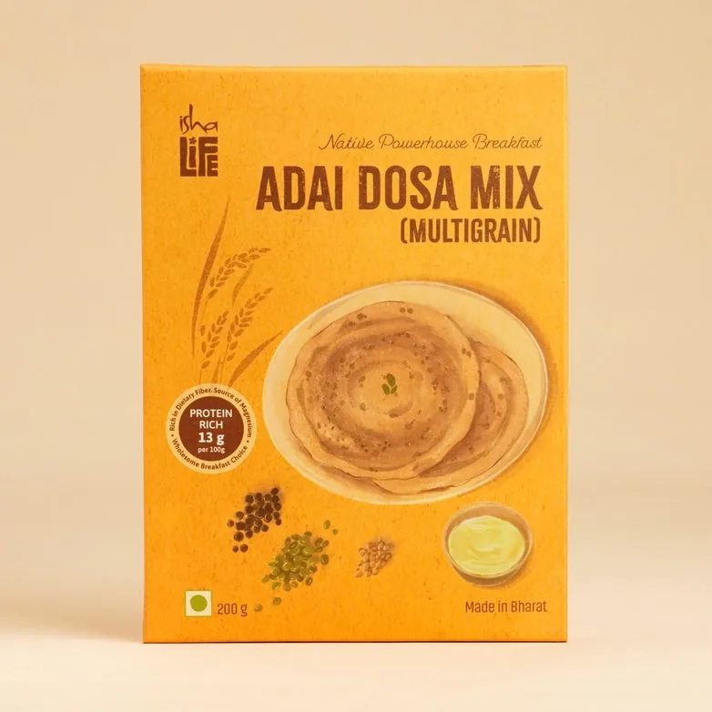 Isha Life Adai Dosa Mix | Multigrain Lentil Crepe Batter | Traditional South Indian Breakfast-2