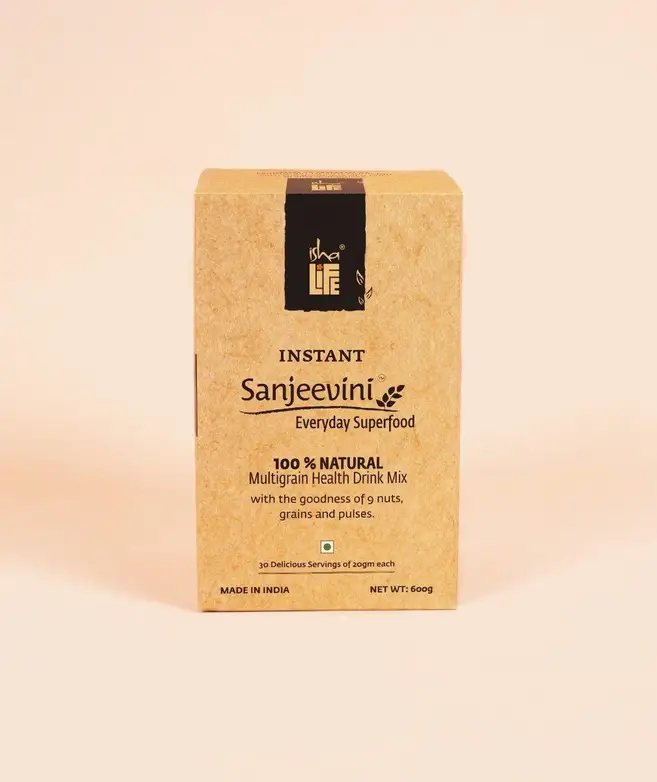 Isha Life Instant Sanjeevini Multigrain Health Drink Mix Sachets | Traditional Millet Porridge | Pre-Sweetened with Jaggery-2
