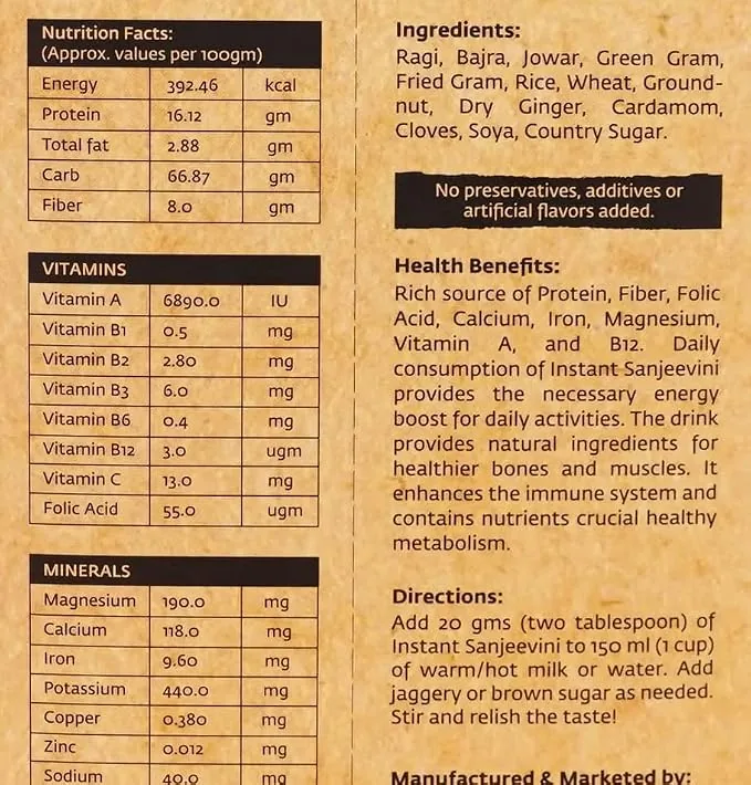 Isha Life Instant Sanjeevini Multigrain Health Drink Mix Sachets | Traditional Millet Porridge | Pre-Sweetened with Jaggery-6