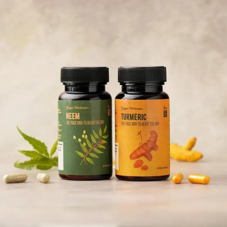 Isha Life Neem And Turmeric Capsules