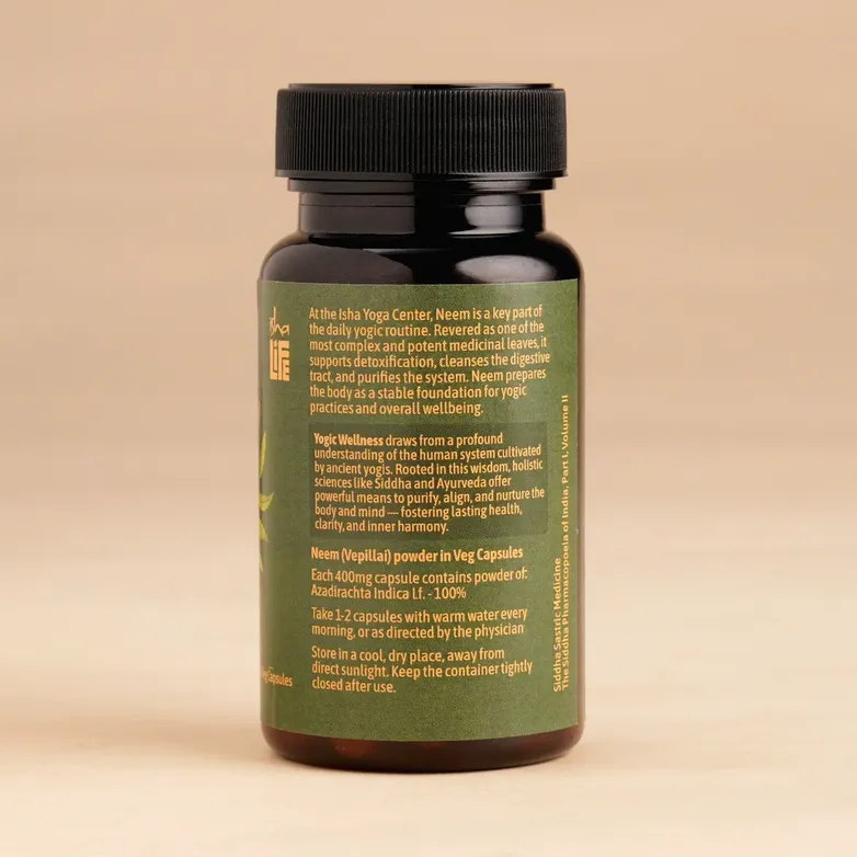 Isha Life Neem and Turmeric Capsules | Traditional Wellness Support | Natural Extracts-7