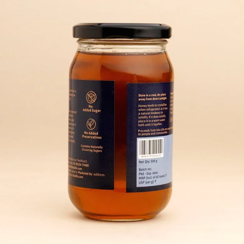 Isha Life Raw Himalayan Honey | Pure Wild Forest Honey | Unprocessed Yogic Superfood-3