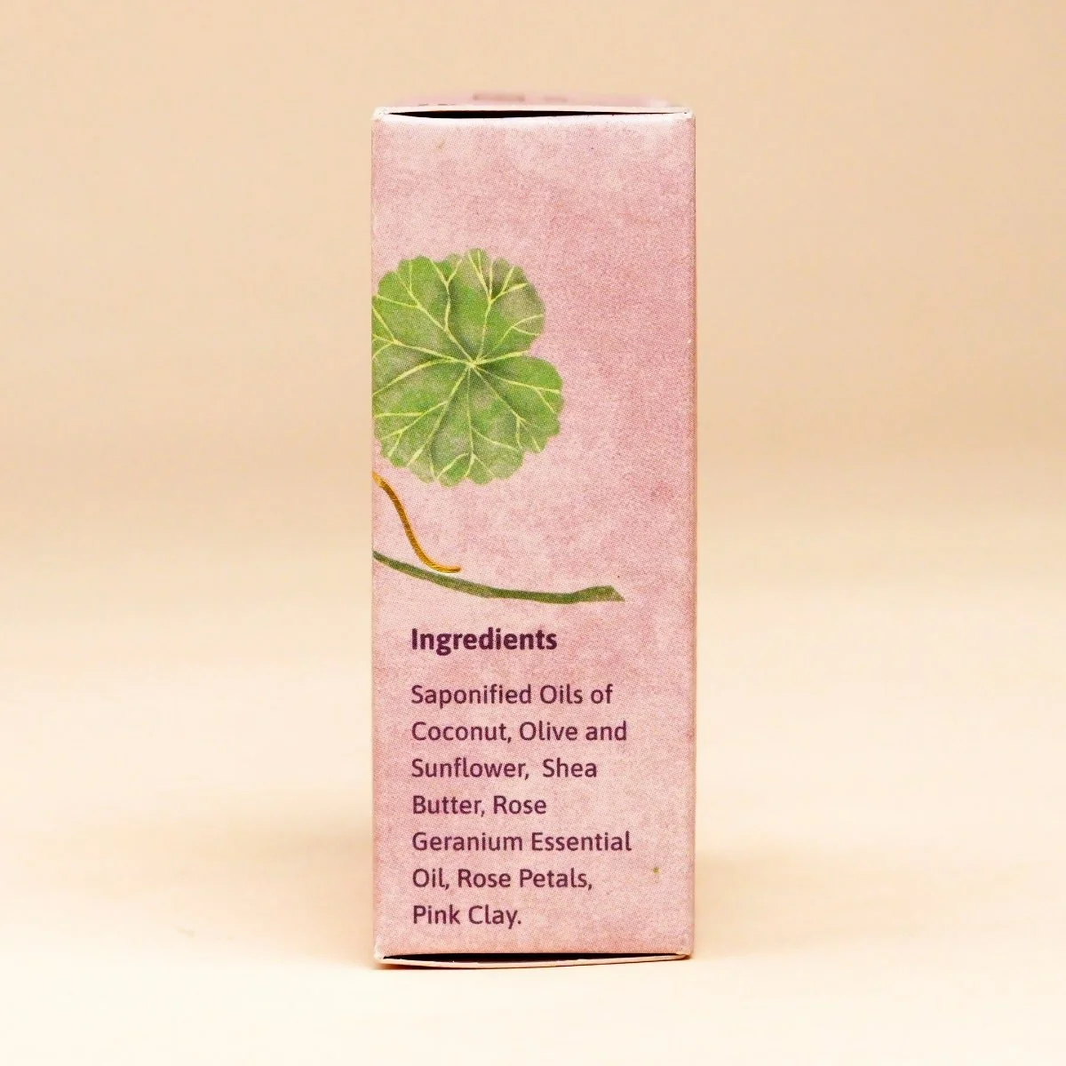 Isha Life Soothe Rose Geranium With Coconut Oil Handcrafted Soap | Cold-Process Bathing Bar | Natural Pink Clay & Shea Butter-7