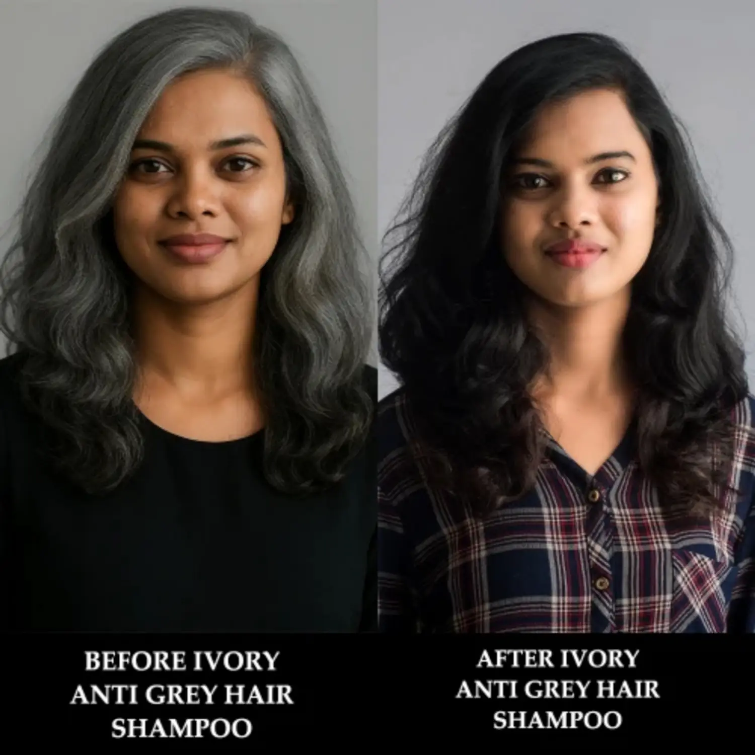 Ivory Natural Grey Hair Shampoo | Herbal Grey Coverage Cleanser | Revitalizing Hair Care with Amla and Brahmi-4