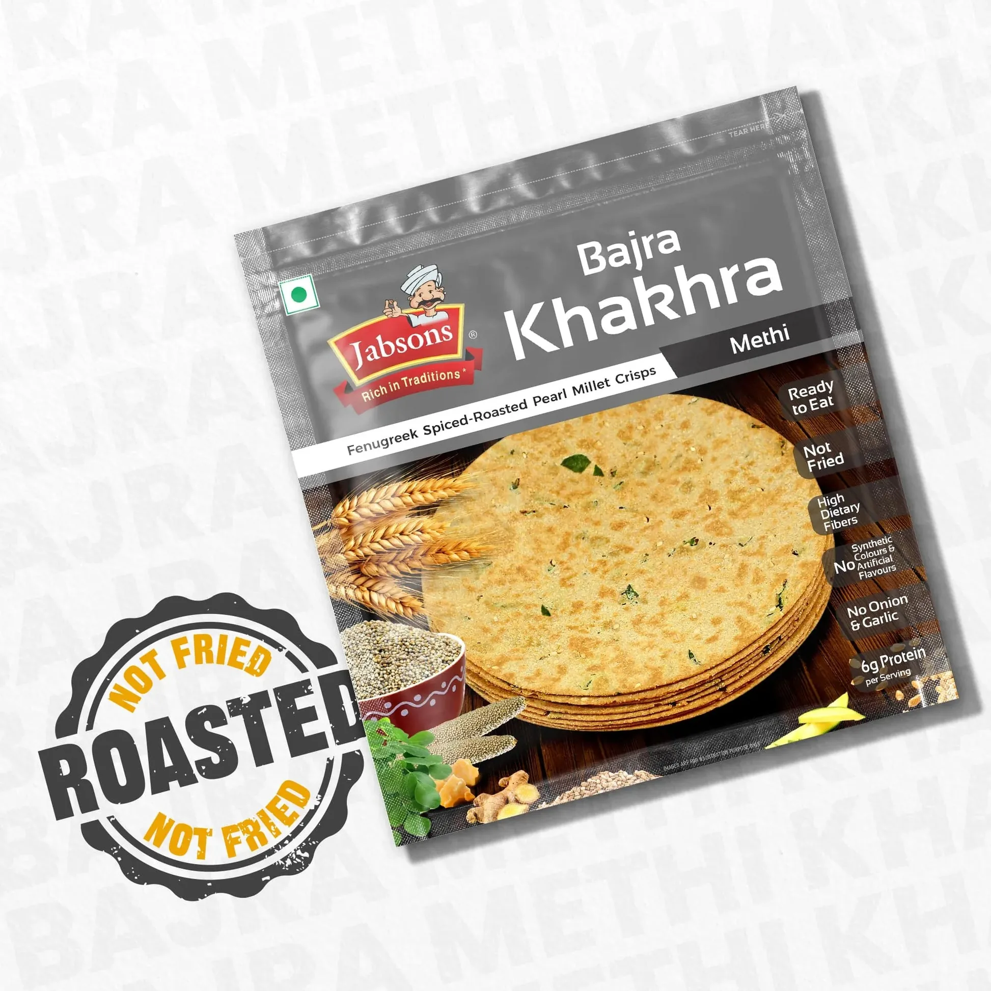 Jabsons Bajra Methi Khakhra Vacc Pack-2